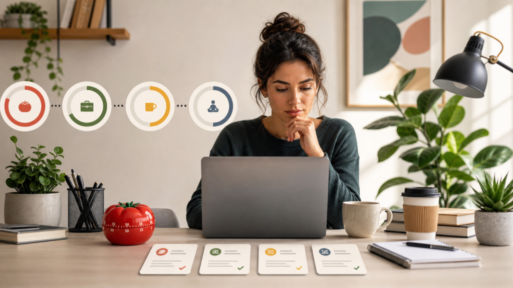 How many Pomodoro sessions per day